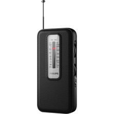 Taşınabilir Fm Radyo/küçük Retro Radyo, Mutfak, Banyo Veya Garaj Için Ideal/klasik Tasarım, Kullanımı Kolay, Pille Çalışır/philips Radio TAR1506/00
