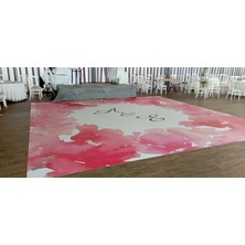 İstanbul Baskı Merkezi Düğün - Söz - Nişan ve Kına Gecesi Pist Yer Kaplama Dans Pisti Vinil Branda Kaplama