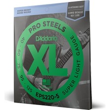 EPS220-5 Bas Gitar Tel Seti, 5 Telli, Xl, 40-95, Long Scale
