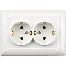 Visage Beyaz Ikili Topraklı Priz