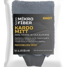 Mikrofiber Oto Yıkama Eldiveni ve Araç Pasta Cila Eldiveni - Çizmez Araba Köpükleme ve Yıkama Eldiveni - Yumuşak Dokulu Çift Taraflı Araba Temizlik Eldiveni