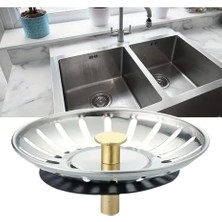 Paslanmaz Çelik Mutfak Evye Lavabo Süzgeci Lavabo Gideri Atık Gıda Tıpası