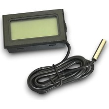 Dijital Termometre Sıcaklık Ölçer - Siyah (Pil Dahil)