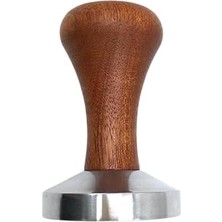 Time Ahşap Saplı Barista Kahve Tamper, Paslanmaz Çelik Taban (51 Mm)