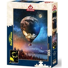 Puzzle Ay'a Yolculuk 1000 Parça Neon Puzzle