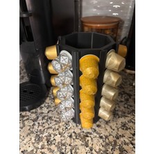 Kahve Standı Dekoratif Çok Amaçlı Siyah 40 Kapsül