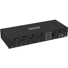 Professional E4X4 Pre | Black Yüksek Kalite Usb-C Ses Kartı: 4-Giriş/4-Çıkış 24BIT/192KHZ, 8...600OHM Arası Kulaklıklara Kadar Kullanılabilir. (Pc/mac)