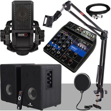 Impressive Paket-1 Stüdyo Ekipmanları Kayıt Seti (Monitör Mikrofon Mikser)