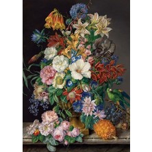 1000 Parça Vazoda Renkli Çiçekler Puzzle