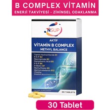 Nsup Vitamin B Complex Methyl Balance 30 Tablet Enerji Zihinsel Odaklanma Gün Boyu Dinçlik Güçlü Formül