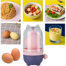 Yumurta Spinner Scrambler Haşlanmış, Manuel Yumurta Çalkalayıcılar, Silikon Çırpıcı Yumurta Sarısı Karıştırıcı, Çekme Ipli, Mutfak Pişirme Için Yumurta Homojenizatörü