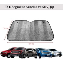 Ön Cam Güneşlik Katlanabilir Dışı Metalize Arası Köpüklü Araba Güneşliği (150X70 Cm)