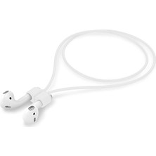 Airpods ile Uyumlu Kulaklık Askısı Boyunluk Aparatı Mıknatıslı Airpods Uyumlu Kulaklık Askısı (Beyaz)