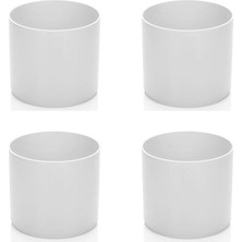 Trend Saksı (Beyaz) 4 Adet