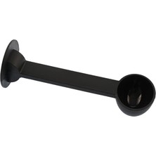 Espresso Makinesi Uyumlu Kahve Ölçü Kaşığı, Siyah Plastik, 1 Adet, 50 mm