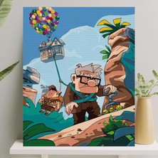 Hobi Sanat Sayılarla Boyama Tuval Seti Fırça Boya Dahil (Çıtalı) 40X50 cm - Up