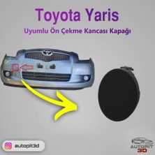 AutoPit 3D Toyota Yaris (2006 → ) Uyumlu Ön Çekme Kancası Kapağı