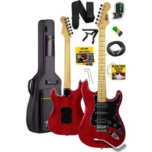 RPH-40RD Profesyonel Elektro Gitar Seti Hsh Manyetik Maple Klavye Üst Kalite