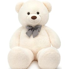 Sevimli Peluş Şaşkın Ayı 80 cm - Sevgiliye Özel Hediye Beyaz