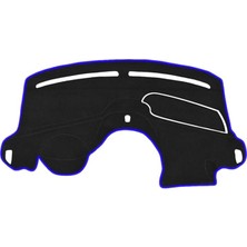 Torpido Koruma Halısı Siyah Kenar Renk Mavi Ford Courier Ekransız 2013-2020 ile Uyumlu