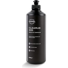 Clearub 305 Araç Orta Çizik Giderici Pasta CILA-500 Gr-Boya Koruma Parlatma Wax, Detailing, Güçlü Çizik Alıcı Araç Pasta Cila, Boya Koruyucu ve Parlatıcı Oto Polisaj