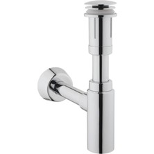 A45154 Lavabo Sifon Seti, T Tipi, Krom