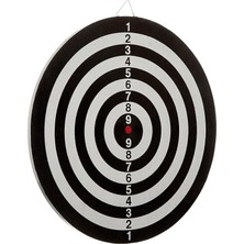 Spor Dart Seti 38 cm (15 Inç) + 6 Dart Oku (6 Gr) Hedef Tahtası