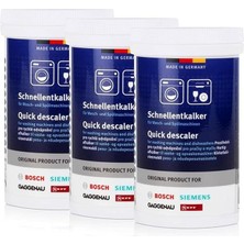 3 x Hızlı Kireç Çözücü, 250 G, Çamaşır ve Bulaşık Makineleri Için, Kireç Çözücü