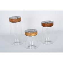 Arow 3 Lü Cam KAVANOZ(1300 Ml, 1000 ML,700 Ml)