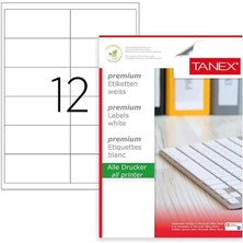 TW-2546 100X46 mm Lazer Etiket 100 Lü Paket