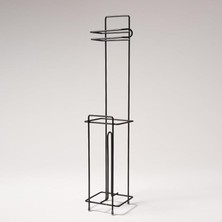 Mark Premium Serisi Paslanmaz Yedekli Wc Kağıtlığı Siyah