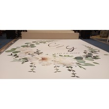 İstanbul Baskı Merkezi Düğün - Söz - Nişan ve Kına Gecesi Pist Yer Kaplama Dans Pisti Vinil Branda Kaplama