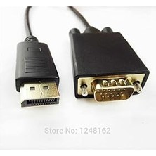 SoyluBuldumStore 1.8 Metre Display Port To VGA Kablo Dayanıklı Tasarım ile Yüksek Hız Destekli Bağlantı