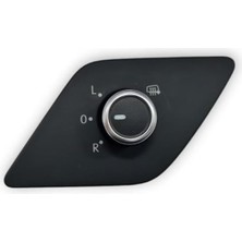 Dikiz Ayna Ayarlama Düğmesi Krom 5C7959565D Vw Jetta ile Uyumlu 2011-2014