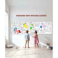 Temalı Dev Boyama Kağıdı 2,5 Metre Rulo Boyama Kağıdı Çocuk Anaokulu ve Kreşler Için Aktivite Çocuk Eğitici Boyama
