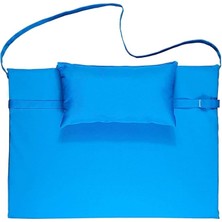 Taşınabilir Katlanır Çanta Şezlong Minderi, Yastıklı Minder (Turkuaz)