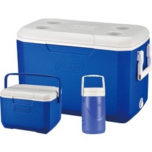 Cooler Box Combo 3'lü Set, Poly-Lite 48QT + Performance Serisi 6 Kişilik Cooler, 0,5 Litre Su Matarası