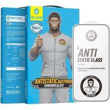 15 Pro Uyumlu Tam Kaplayan Hd Anti-Static Darbe Emici Temperli Cam Ekran Koruyucu