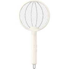 Katlanabilir USB Şarjlı 3 Katmanlı 3000V Voltaj Uv Işıklı Raket Sivrisinek Kovucu Sinek Öldürücü