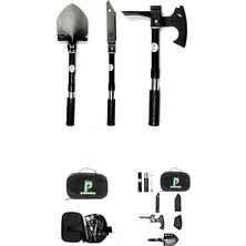 Fonksiyonlu - Taşınabilir - Kürek - Balta - Testere - Bıçak Takımı Seti