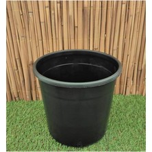 Üretim Saksısı 2 Adet 12 Lt 26X26 cm Plastik Saksı Siyah Üretim Saksı Bitki Saksısı