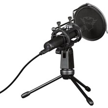 Gaming Gxt 241 Velica Pc Mikrofon, Üç Ayaklı ve Pop Filtreli Akış Için, Böbrek Karakteristiği, Podcast, Stream, Asmr, Youtube, Kayıtlar, Bilgisayar, Dizüstü Bilgisayar Için USB Mikrofon, Siyah