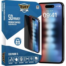 Labs iPhone 15 ile Uyumlu 5d Privacy Hayalet Ekran Koruyucu
