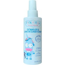 N'jill N' Jill Doğal Banyo Zamanı Detangler ve Durulanmayan Saç Kremi - Tüm Saç Tiplerine Uygun, Ekstra Nemlendirici, Silikonsuz, Zulüm Içermez, Vegan - 200 ml (1'li Paket)