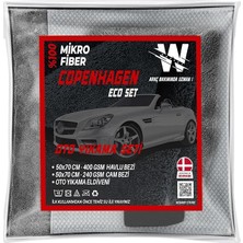 - Mikrofiber Oto Yıkama Temizleme Seti | Araç Kurulama Havlusu + Otomobil Cam Bezi + Araba Yıkama Eldiveni Paketi (3'lü Set)