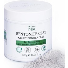 Mıa Yüz ve Vücut Bentonit KILI%100 Natural Doğal Yeşil Toz Kil 500 gr