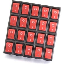 20 Adet, Aç Kapa Anahtar, Devre Anahtarı, Mini Güç Anahtarı, On Of Switch
