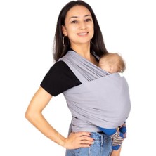 Wrap Sling Bebek Taşıma Şalı (Gri)