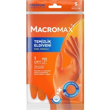 Küçük Boy Small Beden Temizlik Eldiveni Pamuklu Iç Yüzeyli, Kaydırmaz Desenli