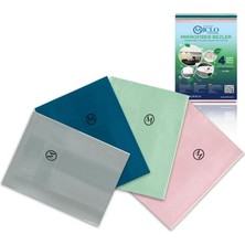 Cleanıng Mikrofiber Temizlik Bezi | Sihirli Bez, Cam ve Ayna Bezi | 4'lü Paket | Somon Serisi